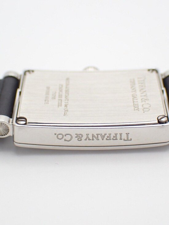 Tiffany & Co Gallery Quartz Watch White Dial Leather Strap Pawn main image 7